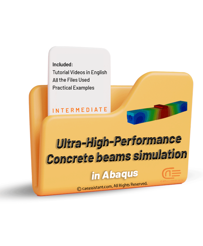 3D-front-uhpc-beam Ultra-High Performance Concrete (UHPC) beams simulation in Abaqus - Image 1